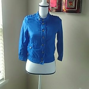 Divided by H&M Royal Blue Track Jacket Size 2